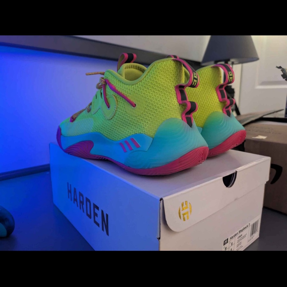 adidas Originals Harden Shoes - Yellow and Pink - Picture 7 of 7